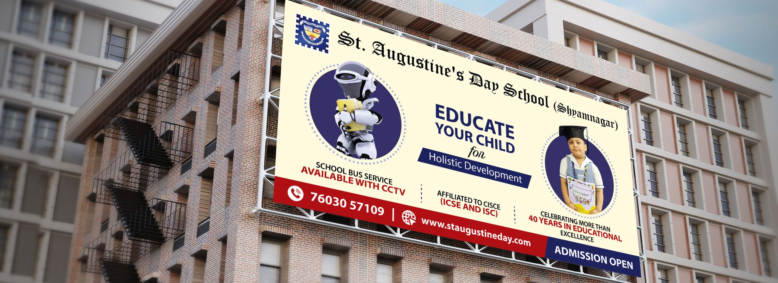 St Augustine Schoo banner mock up